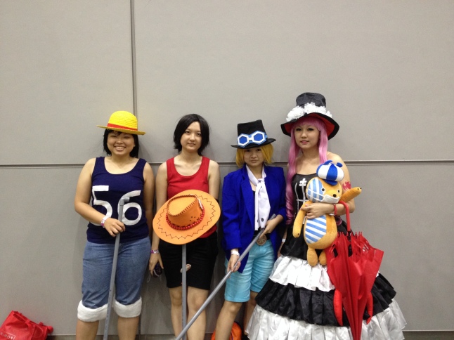 The One Piece trio + Perona!